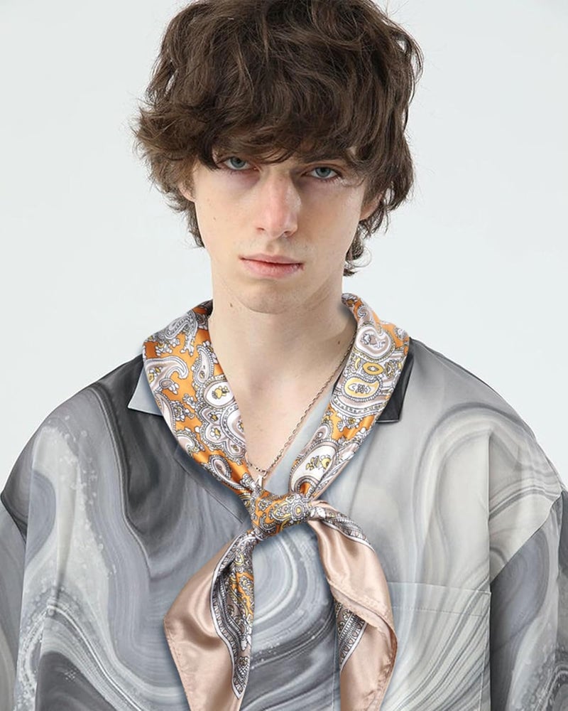 Molans 35 Inch Solid Color Wild Rag, Pure Cowboy Bandanas Oversize Western Neckerchief Bolo Head Scarf for Men Women - Image 2
